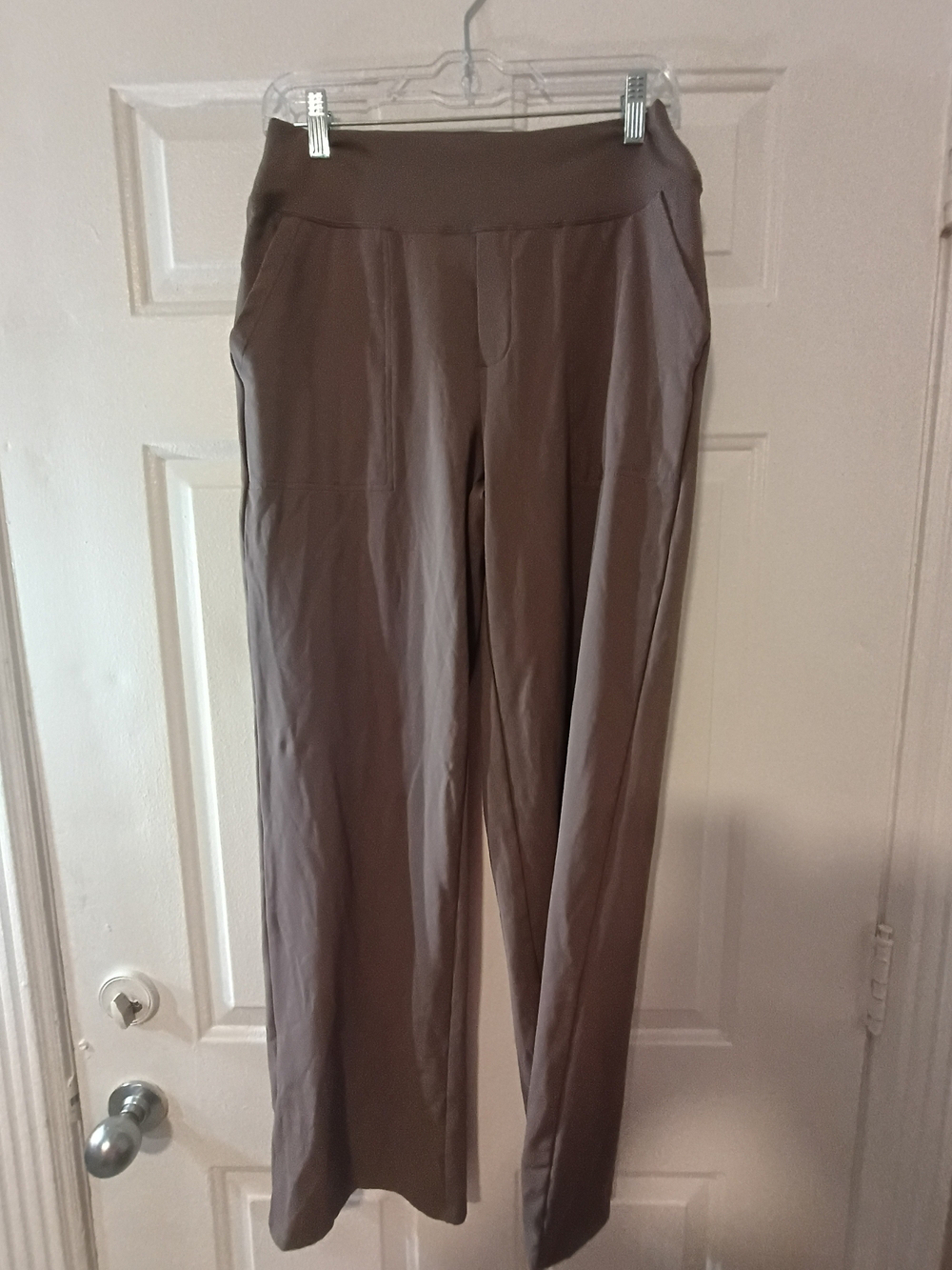 Women's Wide-Leg Pull-On Pants - Brown Taupe